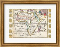 Framed 1710 De La Feuille Map of Africa