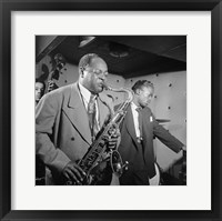 Framed Coleman Hawkins, Miles Davis