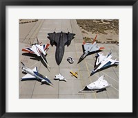 Framed Collection of Military Aircraft