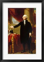 Framed Gilbert Stuart, George Washington Lansdowne Portrait, 1796