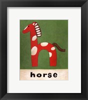 H is for Horse Framed Print