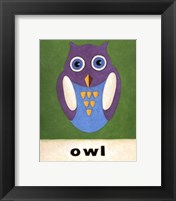 O is for Owl Framed Print