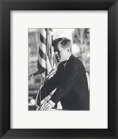 Framed JFK Visit