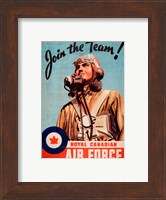 Framed Join the Team RCAF