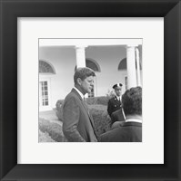 Framed President KennedyGreets Latin American Archivists