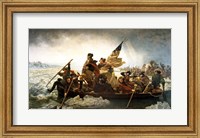Framed Washington Crossing the Delaware by Emanuel Leutze