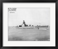 Framed USS Whale Early US  Submarine