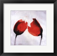 Red Drops II Framed Print