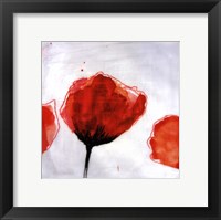 Red Drops III Framed Print