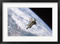 Framed STS115 Atlantis Undock ISS