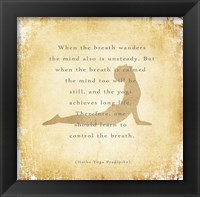 When the Breath Wanders Framed Print