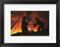 Framed Firefighter Hero Quote