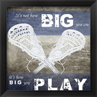 How Big You Play Framed Print