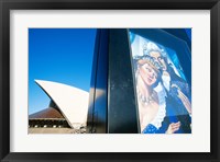 Framed Poster in front of an opera house, Sydney Opera House, Sydney, Australia