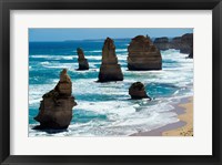 Framed Rock formations on the coast, Twelve Apostles, Port Campbell National Park, Victoria, Australia