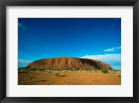 Framed Rock formation on a landscape, Ayers Rock, Uluru-Kata Tjuta National Park, Northern Territory, Australia