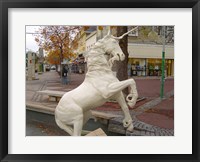 Framed Unicorn Statue