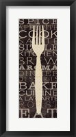 Framed Kitchen Words I