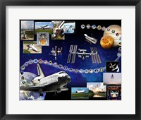 Framed Space Shuttle Atlantis Tribute 1