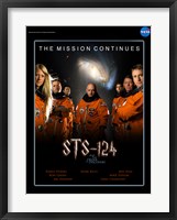 Framed STS 124 Harry Potter Crew Poster