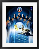 Framed STS 133 Mission Poster