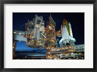 Framed Main Launch Pad at Night