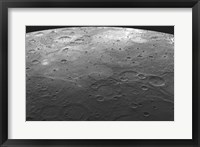 Framed MESSENGER fly by view of mercury