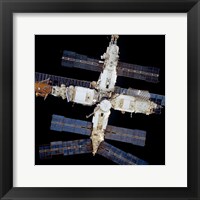 Framed Mir Space Station