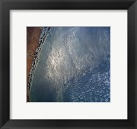 Framed Ocean wave forms of the coast of Mexico