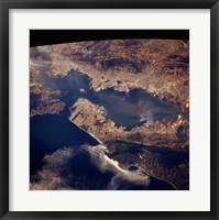 Framed San Francisco taken from space by shuttle columbia