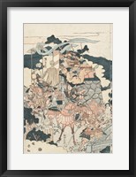 Samurai Battle I Framed Print