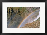 Framed Rainbow by Waterfall