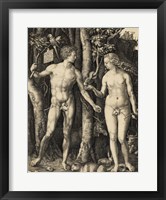 Framed Adam and Eve in the garden