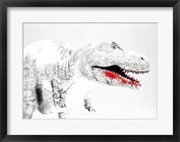 Framed Tyrannosaurus Rex after a meal