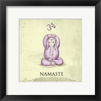 Framed Elephant Yoga, Namaste Pose