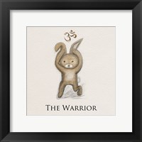 Framed Bunny Yoga,The Warrior Pose