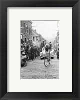 Framed Jaap Kersten in Geraardsbergen Tour de france 1961