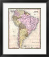 1850 Mitchell Map of South America - Geographicus Framed Print