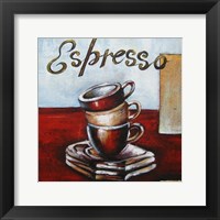 Espresso Framed Print