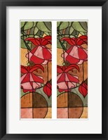 2-Up Stain Glass Floral II Framed Print