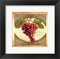 Framed Wine Grapes I