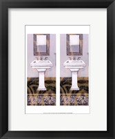 Framed 2up Shabby Chic Bath I