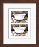 Framed 2up Shabby Chic bath III