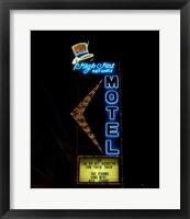 High Hat historic motel, Las Vegas, Nevada Framed Print