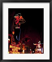 Vegas Vic on Freemont Street in Las Vegas Framed Print