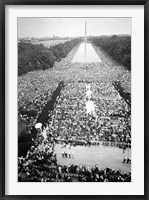 Framed Civil rights march on Washington