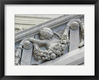 Framed Library of congress architecture detail child turned