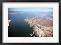 Framed Aerial view, Lake Mead near Las Vegas, Nevada and the Grand Canyon