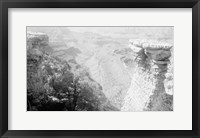 Framed Grand Canyon of Arizona from the head of Grand View trail