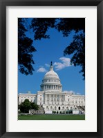 Framed Facade of the Capitol Building, Washington, D.C., USA